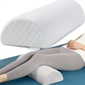 Подушка-полумесяц, подушки для ног из пены с эффектом памяти для сна, подушка-валик или опора для лодыжки и комфорт для ног 1-Pack