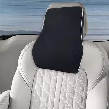 Подушка поясничной поддержки спины из пены с эффектом памяти с 2 регулируемыми ремнями на талии 17,7x15,7 дюйма для