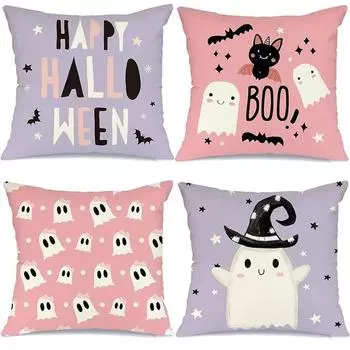 Подушка-призрак для украшения Хэллоуина подойдет для украшения дома, гостиной, дивана, поясной подушки, спальни. 40x40cm