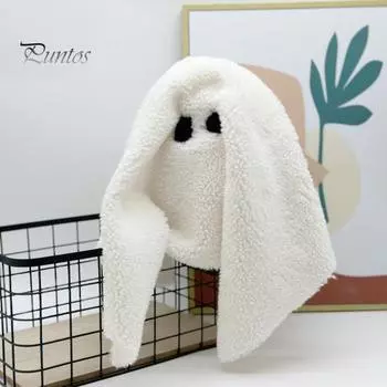 Подушка-призрак Гас, веселая и мягкая подушка-призрак на Хэллоуин, плюшевая белая игрушка-призрак с тыквой на Хэллоуин, День благодарения A