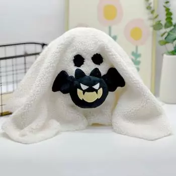 Подушка-призрак на Хэллоуин, плюшевое привидение с летучей мышью, мягкая подушка-призрак, мягкая кукла-призрак для украшения домашней вечеринки B