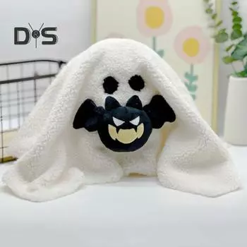 Подушка-призрак на Хэллоуин, плюшевое привидение с летучей мышью, мягкая подушка-призрак, мягкая кукла-призрак для украшения домашней вечеринки A