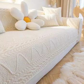 Подушка PSofa на все времена года, ткань кремового цвета, легкая роскошь, простая, современная подушка для сиденья, нескользящий чехол для дивана, зима 70*150cm