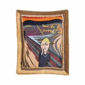 Подушка Ribuhaato Art Munch Размер L Длина Картина Стильная (Всего приблизительно. 52см) 43202-04