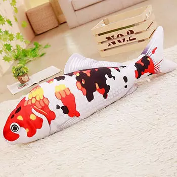 Подушка-рыба, интерактивная плюшевая игрушка, удобная милая декоративная подушка шириной 30 см для дивана в спальне