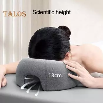 Подушка с эффектом памяти для салона красоты, противоскользящая подушка для косметических процедур, толстая подушка для лежания лицом вниз, домашний массажный подголовник зелёный