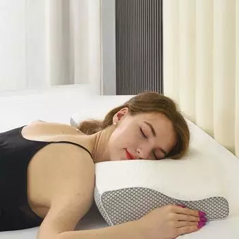 Подушка с эффектом памяти для шеи Подушка-бабочка из хлопка с эффектом памяти Подушка-бабочка с эффектом памяти Подушка для сна