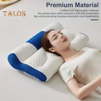 Подушка с эффектом памяти, медленно восстанавливающаяся, эластичная, облегчающая боль в шее, подушка для сна с высокой плотностью, поддерживающая шейный отдел, дышащая, моющаяся, подушка для сна на боку зелёный