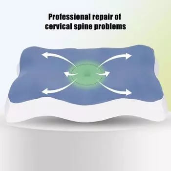 Подушка с эффектом памяти, медленный отскок, эластичная, облегчающая боль в шее, охлаждающая технология для сна