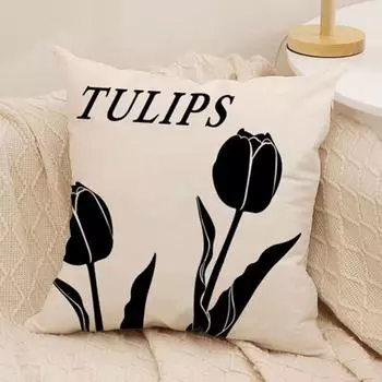 Подушка с цветочным рисунком, квадратная наволочка для гостиной, дивана, наволочки для спальни, прикроватной тумбочки, окна в общежитии 40*40 cm