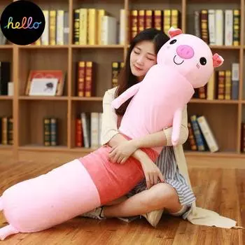 Подушка с длинной полосой Цилиндрическая плюшевая спальная подушка Съемная моющаяся подушка для сна на кровати 100cm