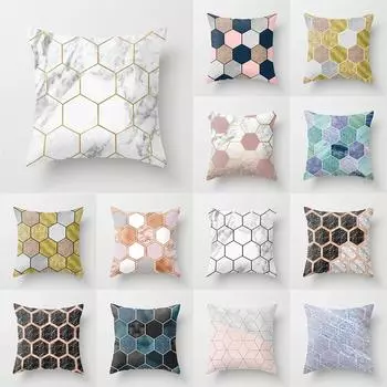 Подушка с геометрическим принтом, наволочка для дома, гостиной, дивана, декоративная подушка, наволочка 40X40CM