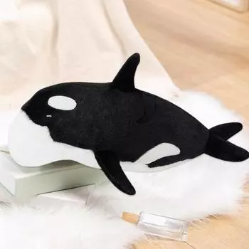 Подушка с изображением кита из мультфильма, эластичная, полностью наполняющая, детская, плюшевая игрушка, диван, кровать, украшение для дивана, офисная подушка для сна, подушка для автомобильного сиденья, успокаивающий компаньон Whale