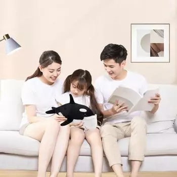 Подушка с изображением кита из мультфильма, эластичная, полностью наполняющая, детская, плюшевая игрушка, диван, кровать, украшение для дивана, офисная подушка для сна, подушка для автомобильного сиденья, успокаивающий компаньон Whale