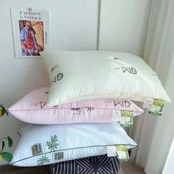 Подушка с наполнителем из полыни, подушка для взрослых, недеформируемая, подушка для домашнего обучения, защита шейного позвонка, моющаяся подушка 48x74cm