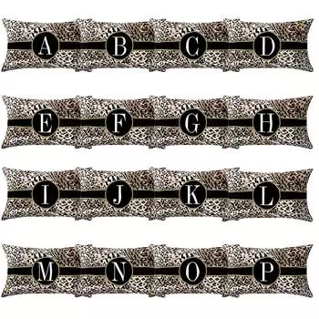 Подушка с принтом английского алфавита, чехол с цветком, украшение для комнаты разноцветный