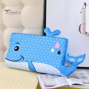 Подушка с рисунком для детей, медленный отскок, пена с эффектом памяти, в форме динозавра, собаки, слона, поддержка шеи и головы для лучшего сна, способствует здоровой осанке у детей розовый