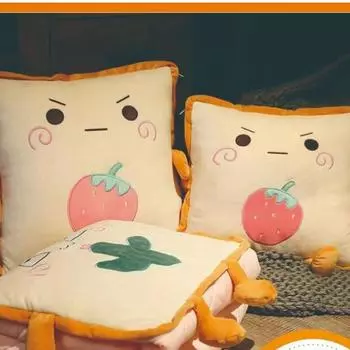 Подушка с рисунком, одеяло, кондиционер двойного назначения, креативная подушка, обеденный перерыв в офисе, два в одном 40x40*120x150cm