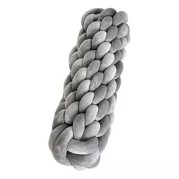 Подушка с узлом, супермягкая эластичная ракушка в форме моющегося домашнего дивана, дивана, декоративная подушка для дома, офиса, гостиной светло-серый