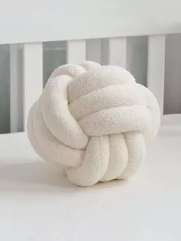 Подушка-шар, плетеная подушка со спинкой, идеально подходит для украшения дивана для дома, украшения спальни S светло-серый