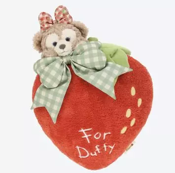 Подушка Shellie May Friends Heart Felt Strawberry Goods, изображающая, как сделать подходящую брошь в виде клубники к товарам Tokyo Disney Сувениры Duffy & красный