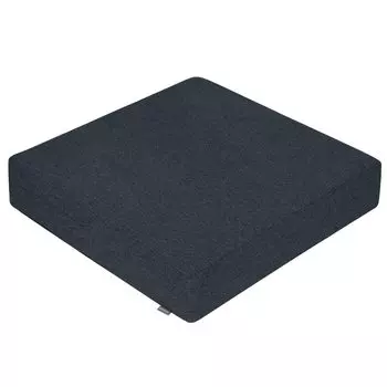 Подушка Shinnwa Zabuton, большая квадратная подушка Zabuton 50x50 см, толщина 10 см, толстая напольная подушка, подушка для стула, моющийся чехол квадратной формы, черный цвет