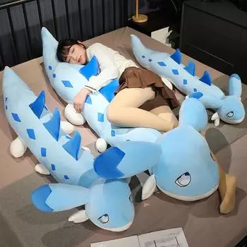 Подушка Шторм Ласка Подушка Пистолет Зверь Палу Кукла Мягкая Игрушка Девочка Держит Спящую Куклу На Кровати 1.2 meters