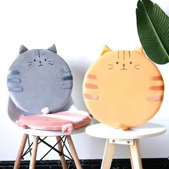 Подушка сиденья, дисперсионное давление, высокая эластичность, медленный отскок, полное наполнение, съемная подушка для сиденья из пены с эффектом памяти, товары для дома 40*40cm оранжевый