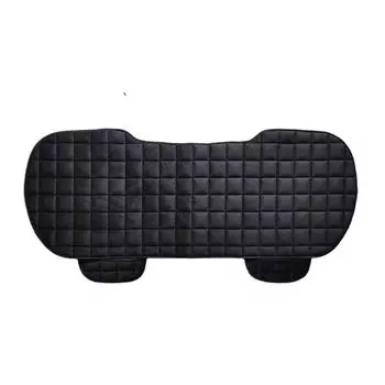 Подушка сиденья для любого автомобиля, простая в установке и чистке, высококачественный ворс, универсальный прочный чехол, гибкий, коричневый, задний ряд