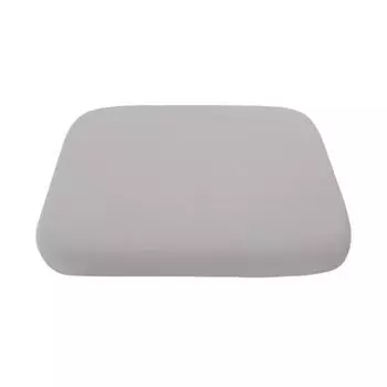 Подушка сиденья из пены с памятью Дышащая Медленно восстанавливающая форму Четыре сезона Нескользящая Моющаяся наволочка Эластичная Для автомобиля Дома Офисного кресла Квадратный коврик для сидения светло-серый
