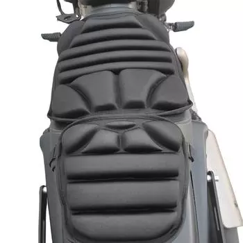 Подушка сиденья мотоцикла, 2 шт./компл., дышащая 3D подушка для сиденья пассажирского велосипеда, противоскользящая амортизирующая воздушная подушка, защитная подушка для сиденья CHINA