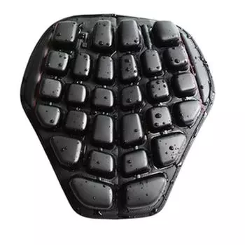 Подушка сиденья мотоцикла, сброс давления, ручной пресс, надувная подушка сиденья мотоцикла, амортизирующая защита для задницы, удобная для длительных поездок чёрный