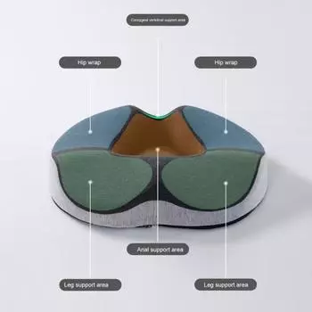 Подушка сиденья от геморроя Нескользящая подушка для стула для обеденных стульев Толстая пена с эффектом памяти оранжевый