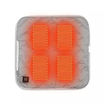 Подушка сиденья с электрическим подогревом, 3 уровня, USB-питание, коврик для стадиона (Серый Маленький) КДЕ