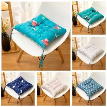 Подушка сиденья с высоким отскоком, удобная подушка для сиденья с цветочным принтом, обеденный стул для дома 40cm D