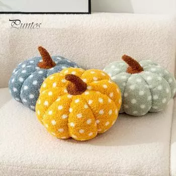Подушка-тыква в стиле Хэллоуина, эластичная, полностью наполняющая, в форме тыквы, плюшевая игрушка, диван-кровать, украшение для дивана, День благодарения, офисная подушка для сна, автомобильное сиденье жёлтый