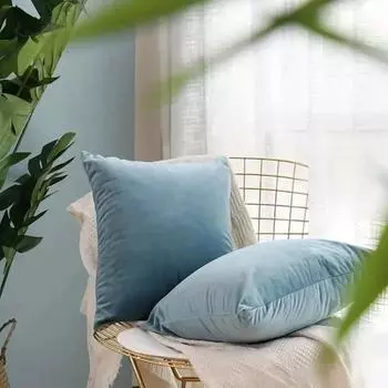 Подушка Velvet Burnt Throw 18X18 дюймов, квадратные наволочки, мягкие, уютные, для дивана, спальни, гостиной, домашнего декора 45x45cm серый