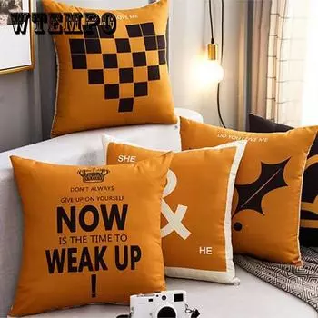 Подушка в стиле ретро, подушка для домашнего дивана, дышащая автомобильная подушка, артефакт для отдыха и релаксации 40 * 40cm