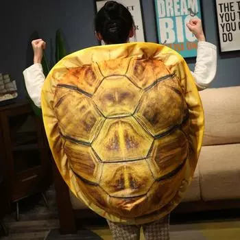 Подушка в виде панциря черепахи 40 дюймов, носимая плюшевая игрушка в виде черепахи, креативная гигантская мягкая черепаха