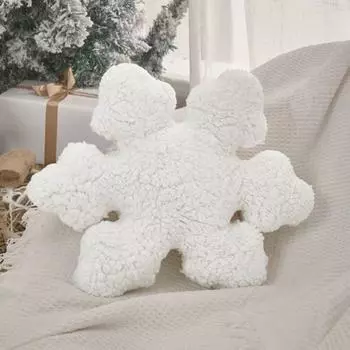 Подушка в виде снежинки, эластичная, полностью наполняющая, детская, плюшевая игрушка, праздничный декор для дома, украшение для дивана, кровати, дивана, подушка для сна в офисе, подушка для сиденья автомобиля 35 синий