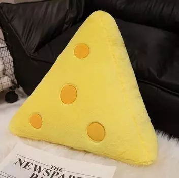 Подушка в виде сыра, плюшевая игрушка, пушистые забавные товары, событие, интерьер, вечеринка, подарок, молочные продукты [dokidoki] [Предмет] жёлтый