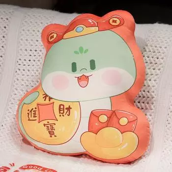 Подушка в виде змеи. Сделай состояние. Красные конверты в виде змеи. Можно добавить кукол-змею. Логотип компании. Подарки на ежегодное собрание. Подарки на весенний фестиваль. 40cm