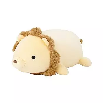 Подушка-валик Ribuhaato, лев Рандамье, общая длина прибл.. 10,6 дюйма (27 см), Пушистый, Зоопарк 18701-42