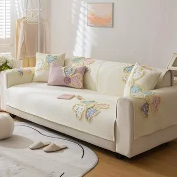 Подушка всесезонная универсальная нескользящая хлопковая ткань корейский стиль кремовый стиль подушка чистый хлопок чехол тканевое полотенце 70x70