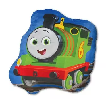 Подушка Ямани Паровозик Томас Перси 3D мягкая игрушка интерьерная высечка (Перси/11414) синий