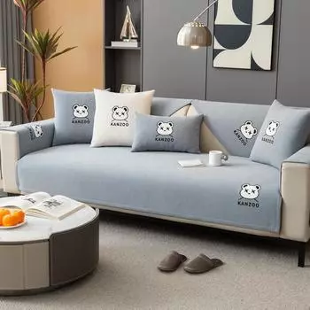 Подушки для дивана Чехол для дивана Four Seasons Universal Cover Cloth Non-Slip All-Inclusive Universal Leather Sofa Cover 70*70cm