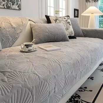 Подушки для дивана на осень и зиму, высококачественные противоскользящие подушки для сидений, утолщенные плюшевые чехлы для диванов 70x70cm коричневый