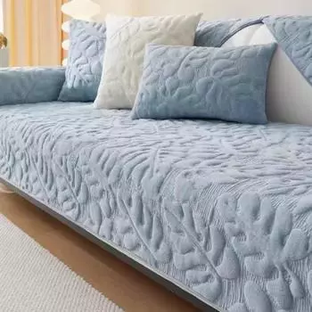 Подушки для дивана осень-зима, новые бархатные толстые подушки для сидений, полный комплект, универсальная противоскользящая ткань для дивана 70x70cm