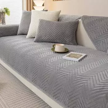 Подушки для дивана в кремовом стиле Four Seasons Universal Crystal Velvet нескользящий чехол для дивана в гостиной кожаная подушка чехол для спинки 70x70cm 1pcs оранжевый