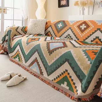 Подушки для дивана в стиле бохо, новые подушки для дивана, сезон, универсальные, противоскользящие, с защитой от кошачьих царапин, для гостиной, украшения дивана 180x150